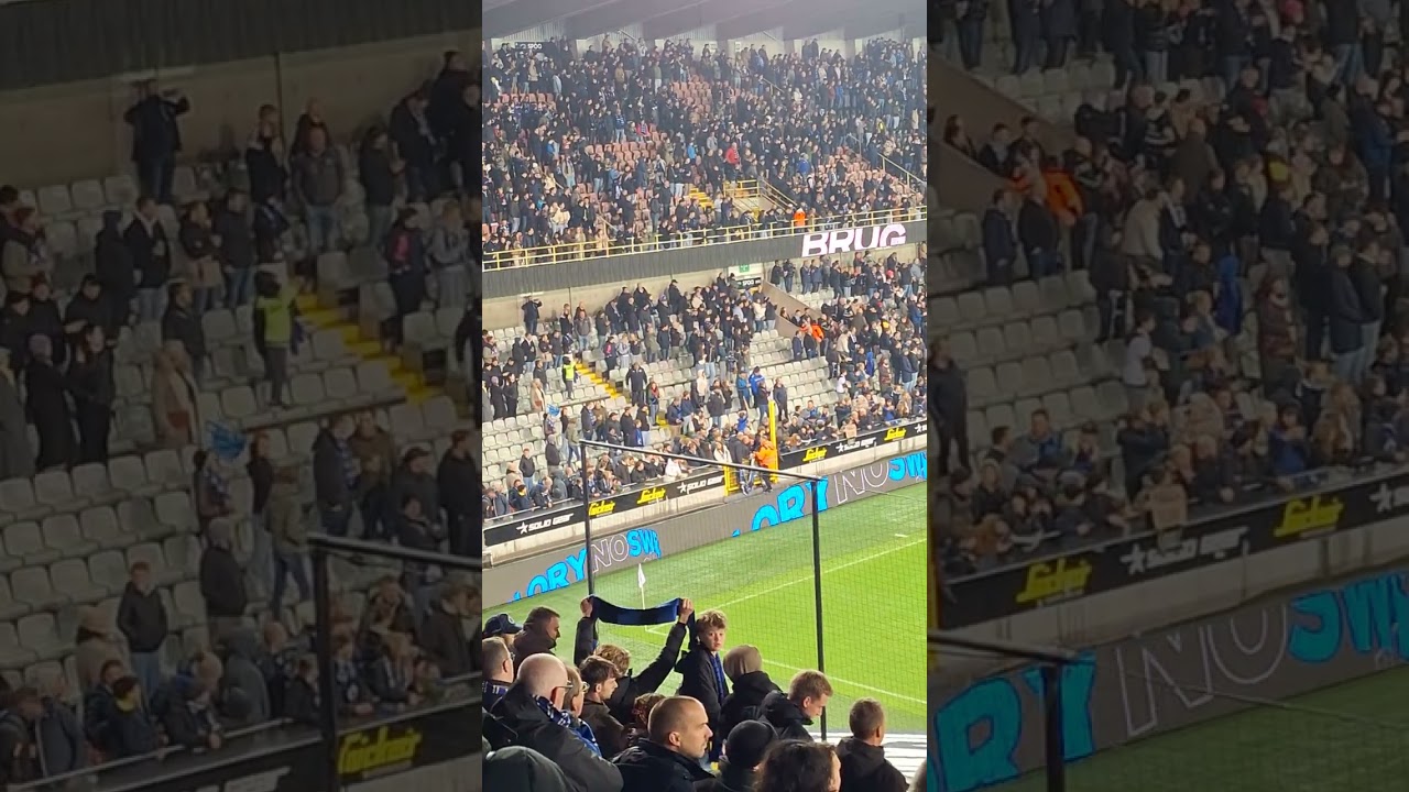 Viering met de Club Brugge spelers na de 6-1 overwinning tegen Eendracht Aalst Lede in de Croky Cup