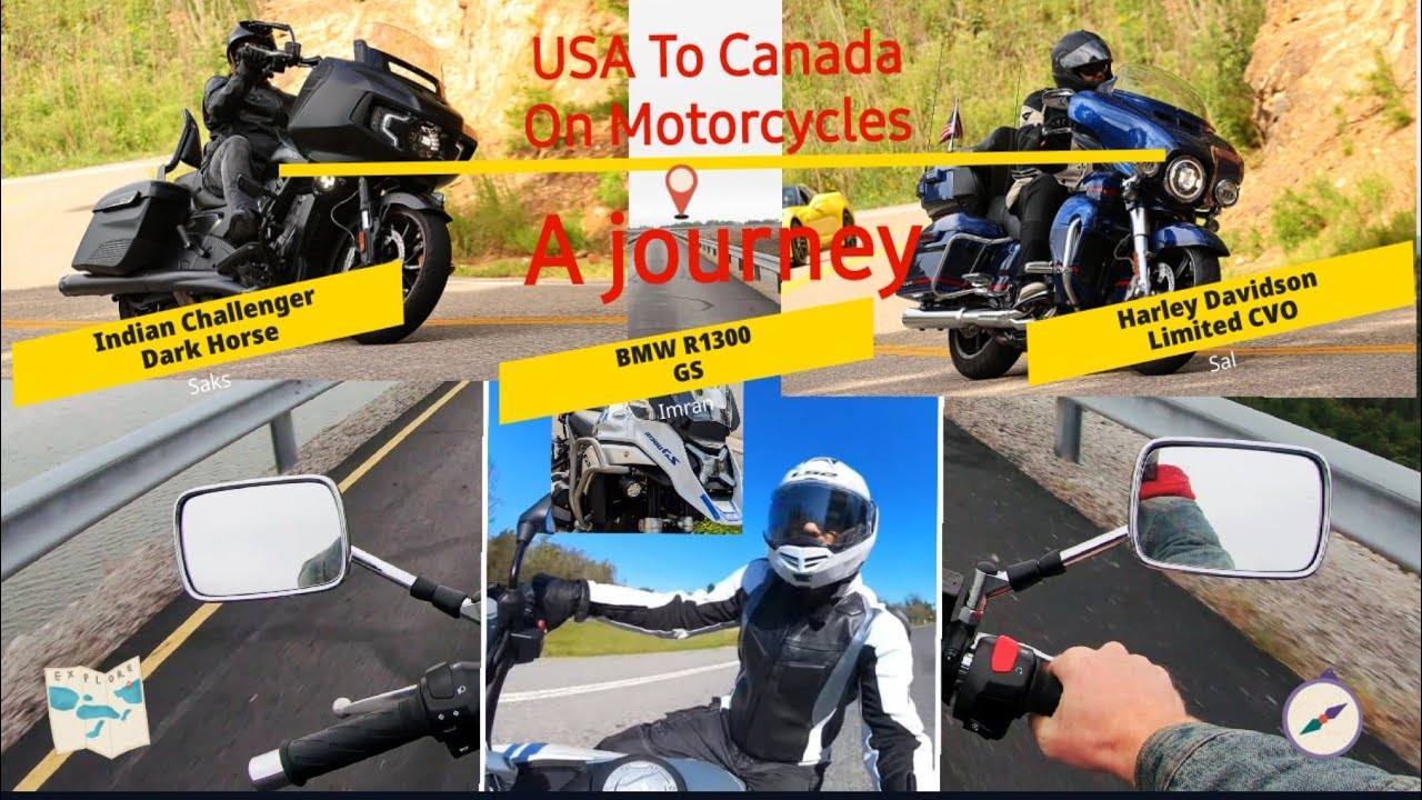 Exciting USA To Canada Motorcycle Trip P1. #vlog #motovlog #life