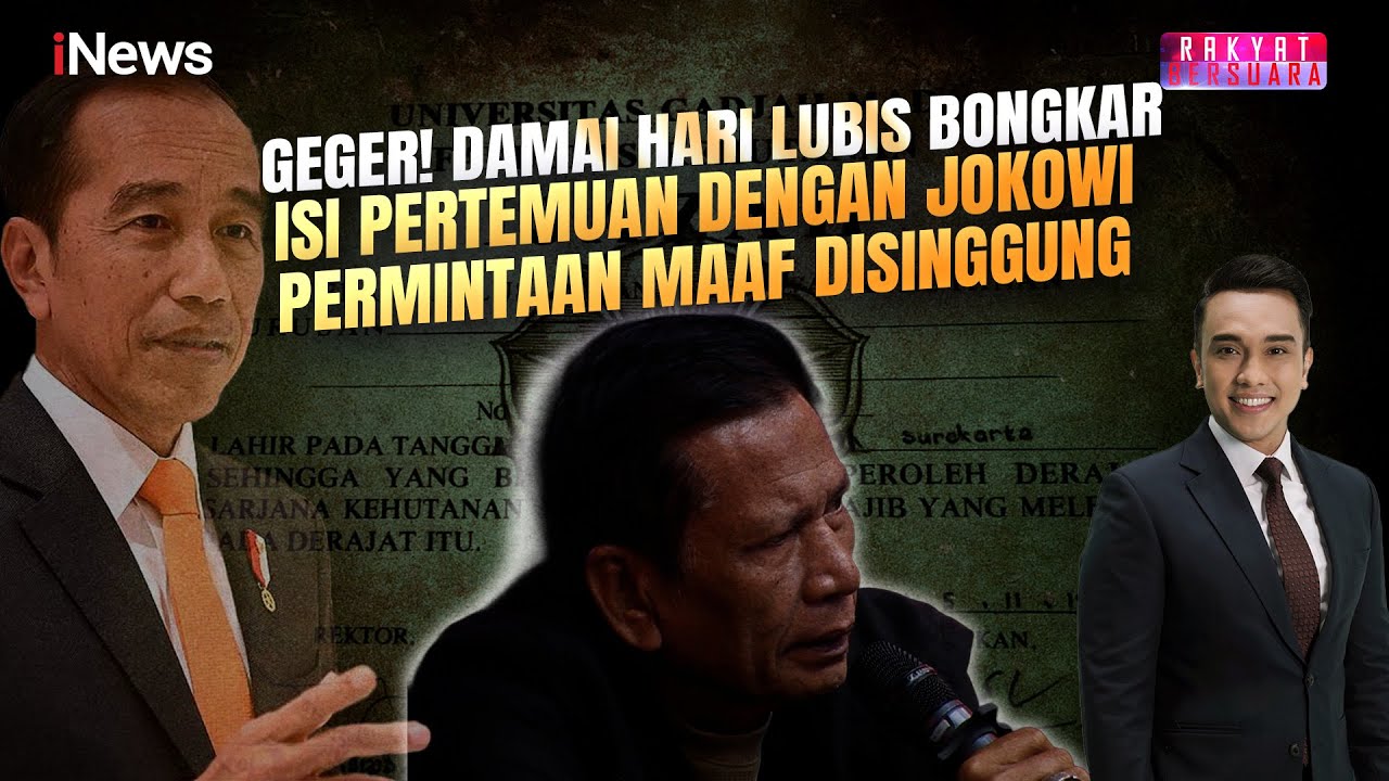 Isu Permintaan Maaf Mencuat, Damai Hari Lubis Bongkar Pertemuan dengan Jokowi