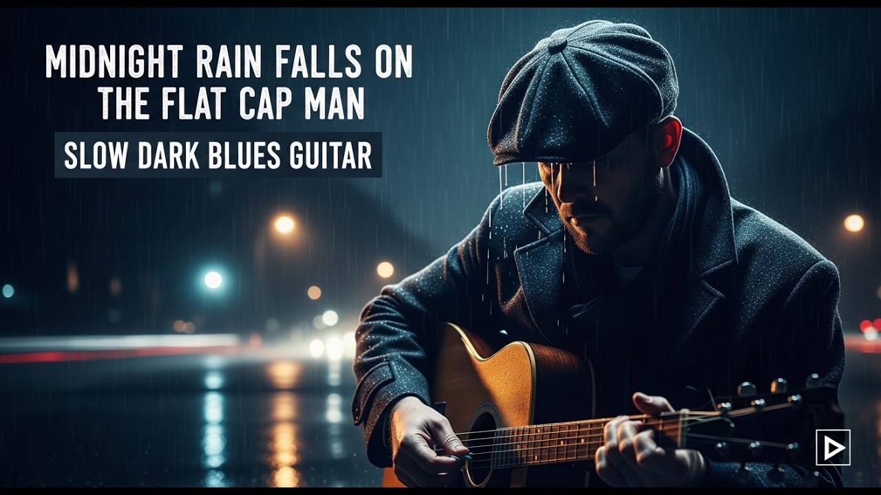 The Shadow Delta Blues – Midnight Rain Falls on the Flat Cap Man – Slow Dark Blues Guitar