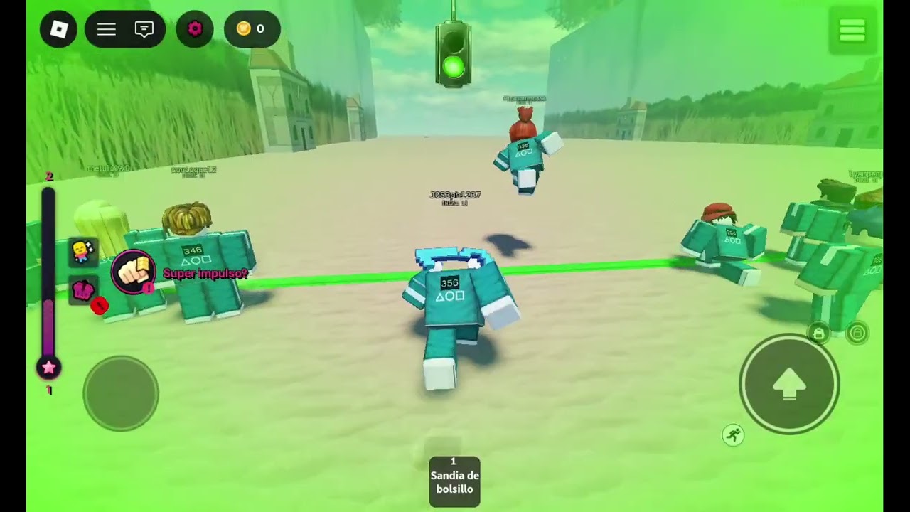 El juego del calamar 🦑 CASI MUERO 😭💥💪🏻