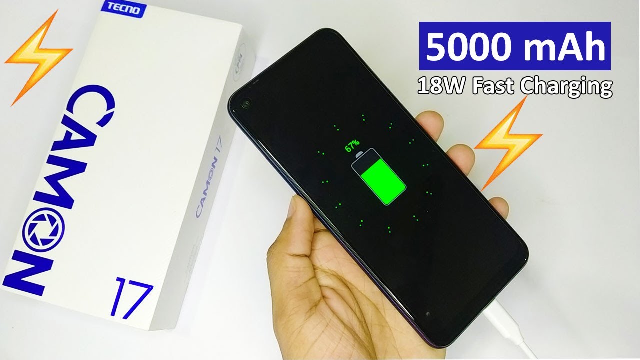Tecno Camon 17 5000 mAh Battery 18W Fast Charging Test 🔋 | Phonebolee