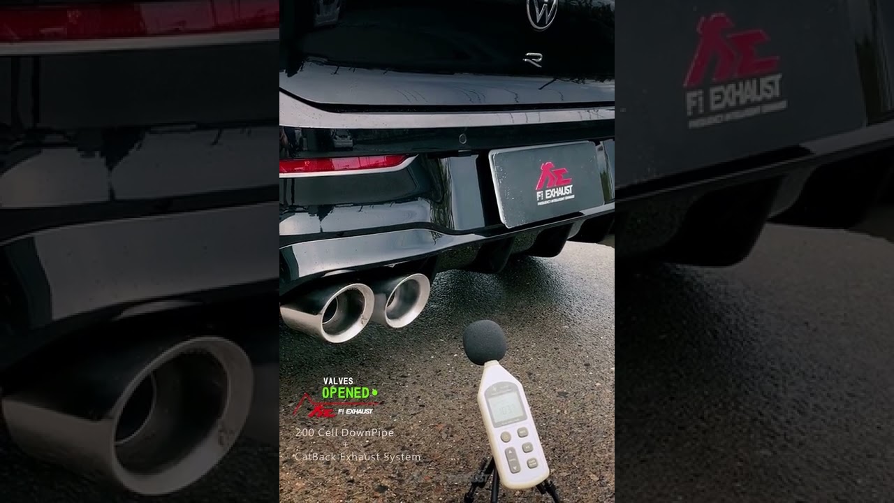 VW MK8 Golf R Hothatch  Idle Revving Valves ON/OFF w/ Valvetronic Fi EXHAUST