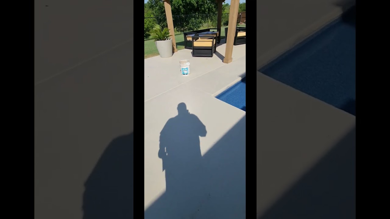 Dyco pool deck paint with valspor anti skid texture