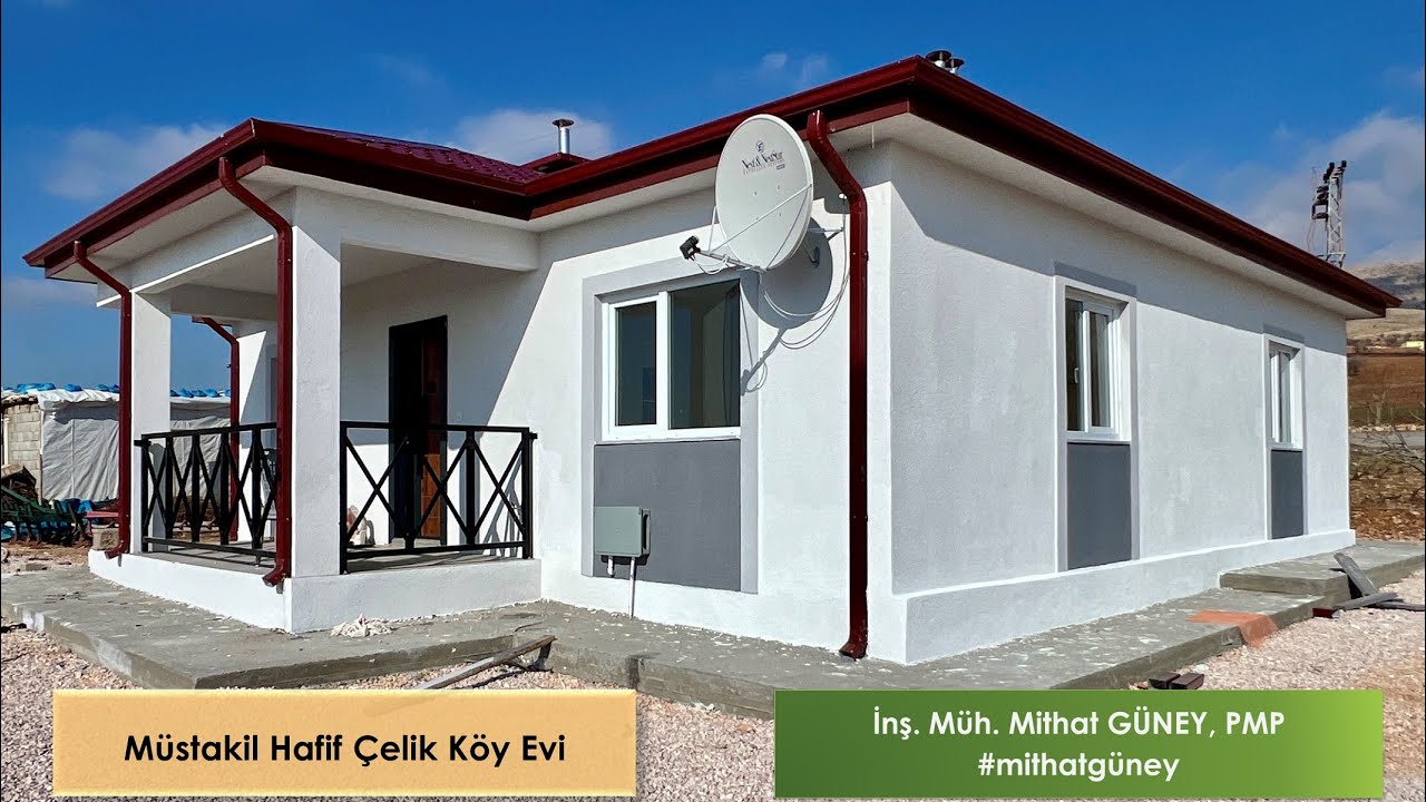 Galvaniz Hafif Çelik Köy Evi Yapımı | Mühendisin Penceresinden Müstakil Hafif Çelik Ev Yapımı