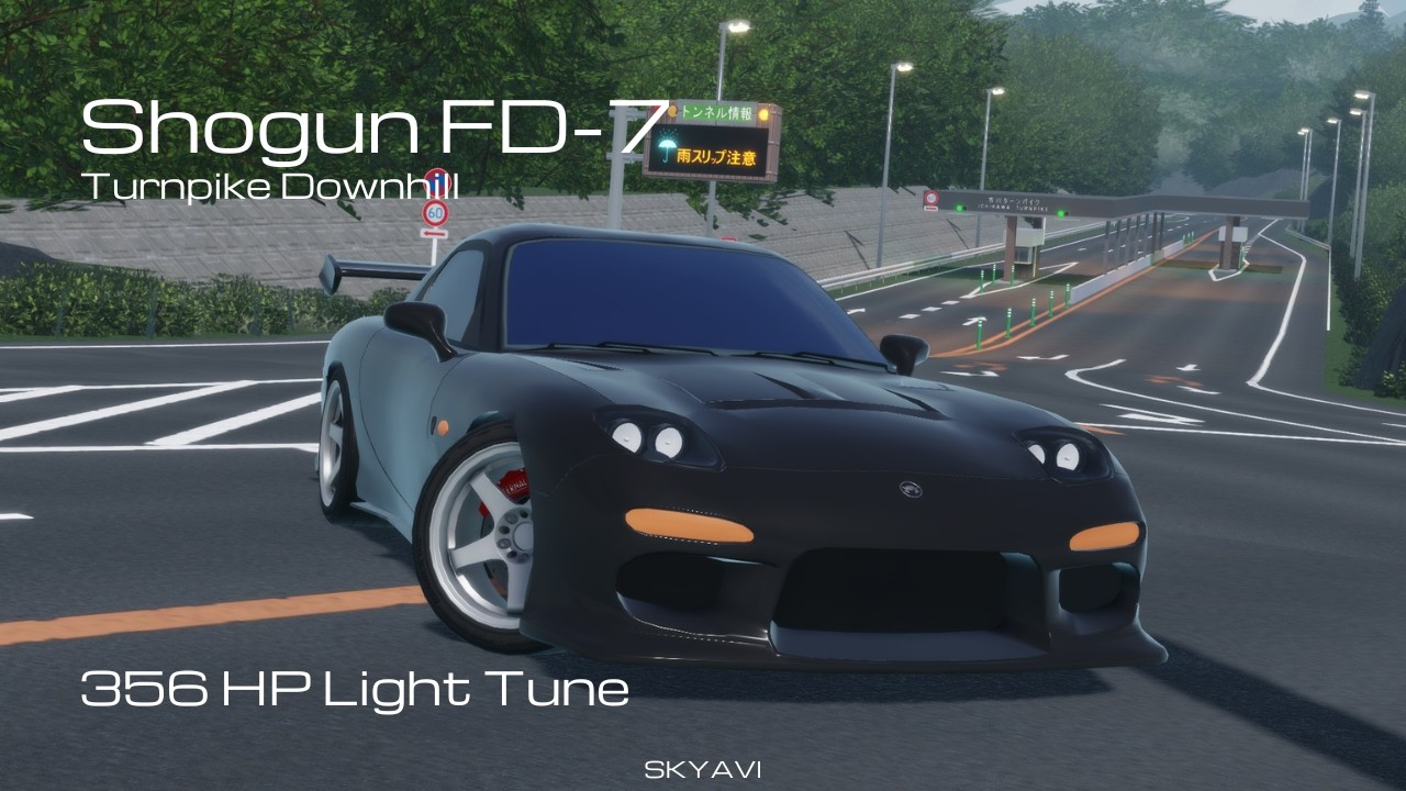 Shogun FD-7 356HP Turnpike Downhill [2:30:727] | Midnight Racing: Tokyo