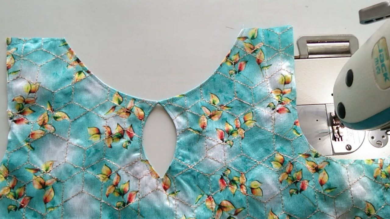 Trendy boat neck for chudidar cutting and stichting. In easy way