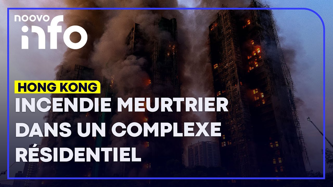 Hong Kong: un violent incendie ravage des immeubles d'un complexe r&eacute;sidentiel