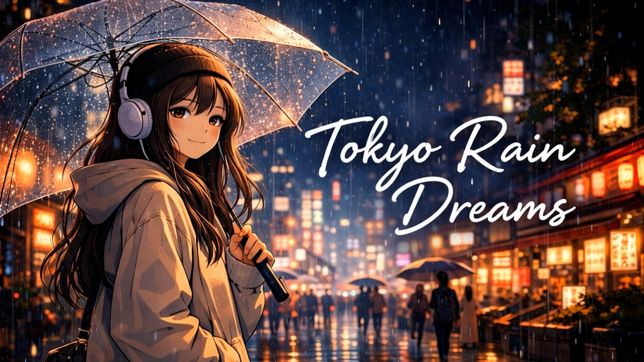 Tokyo Rain Dreams 🌧️ Lo-fi × Neo-Soul Mix (Late Night Study)