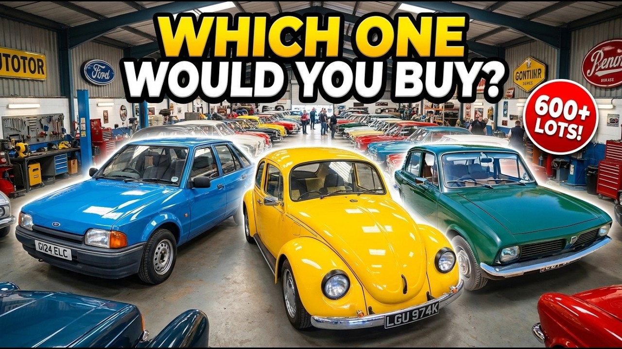 F M Hutchings Classic Car Auction Preview | Escort, Dolomite, Beetle & More