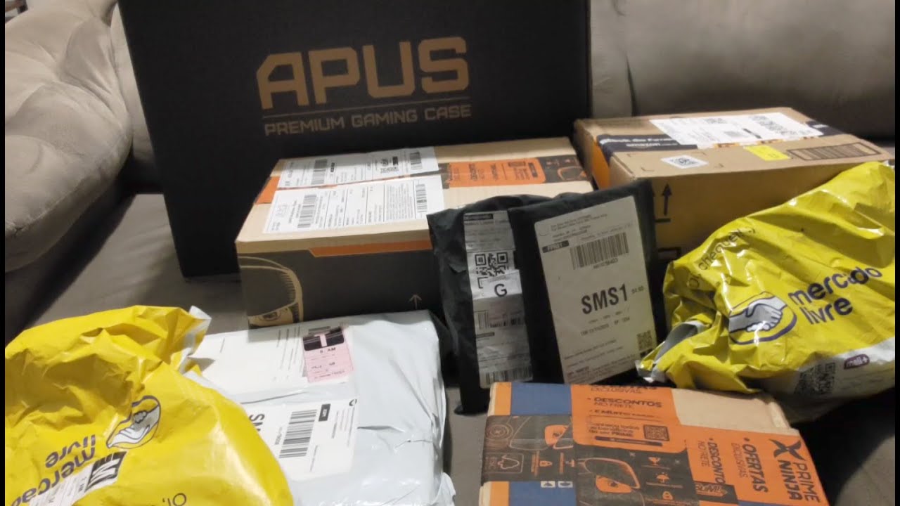 Mega Unboxing do Meu Primeiro PC Gamer! (Finalmente Chegou!)
