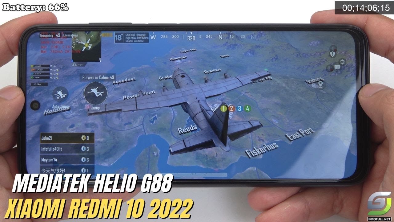 Xiaomi Redmi 10 2022 test game PUBG Mobile