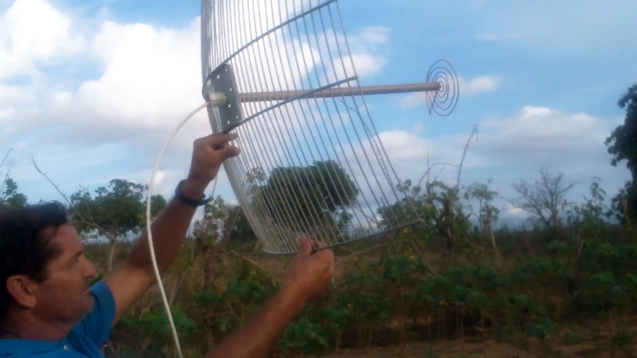 como fazer uma antena para celular rural + teste