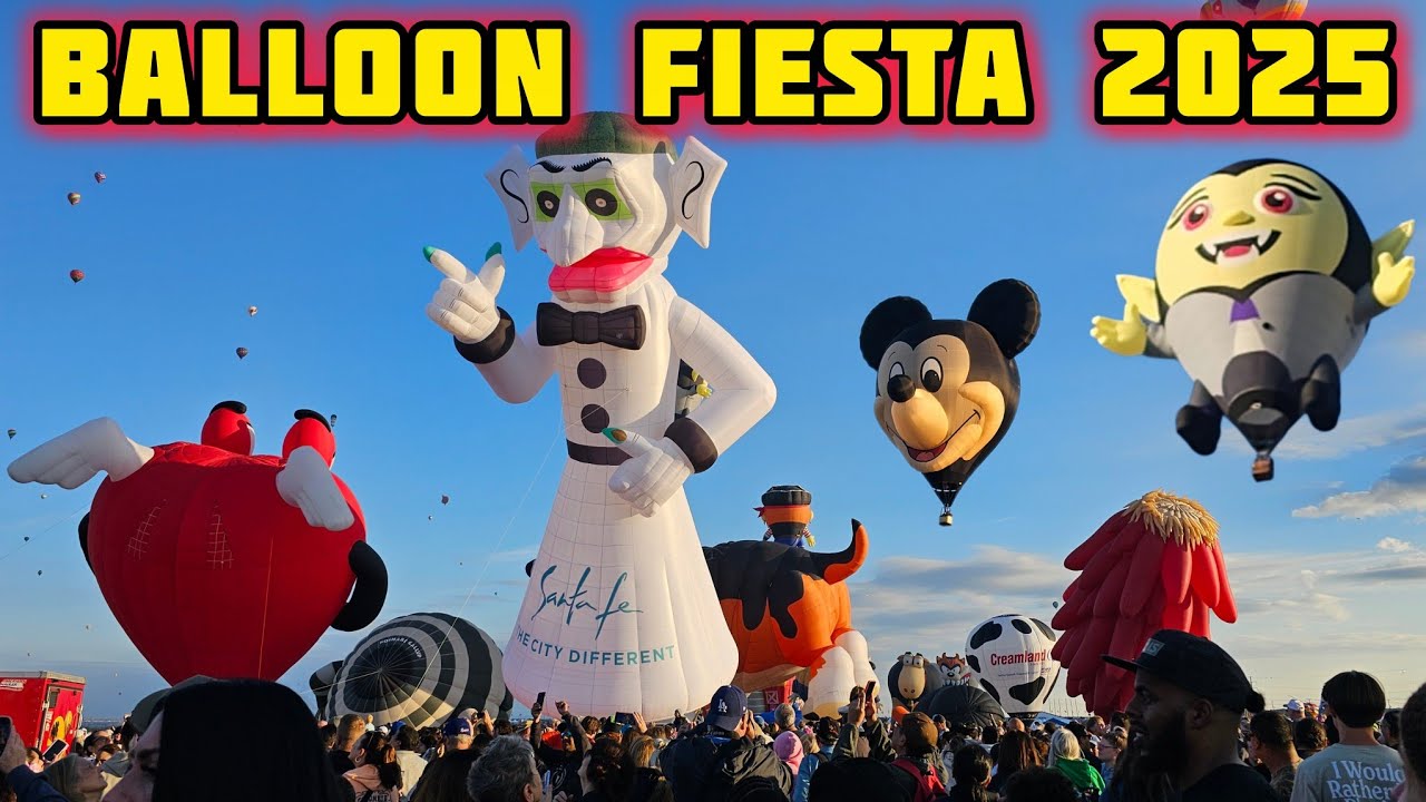 Balloon Fiesta 2025 Fun! Albuquerque International Balloon Fiesta! Special Shape Hot Air Balloons 