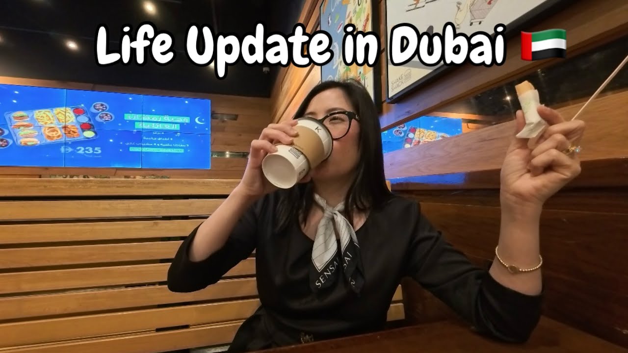 Life Update in Dubai 🇦🇪 | Staying Positive, Work Day + Night Stroll 