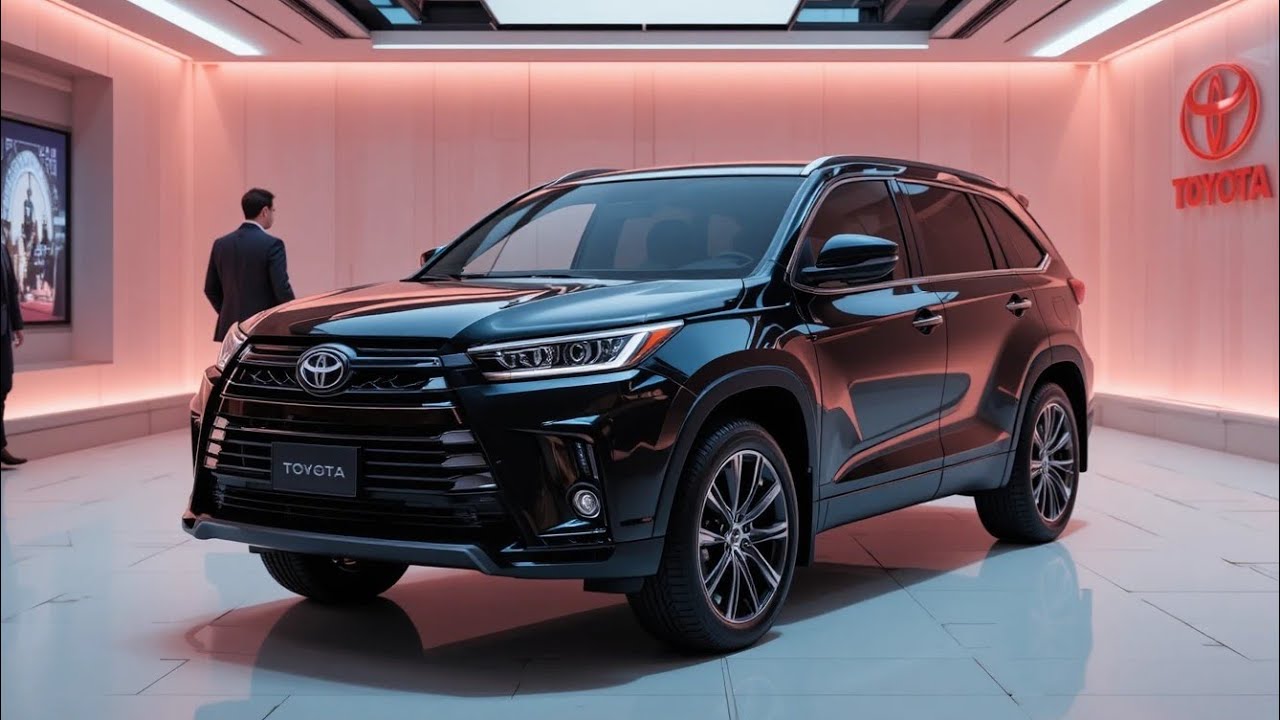 Обзор Toyota Highlander 2024 года | Черный роскошный внедорожник в 16K: интерьер, характеристики ...
