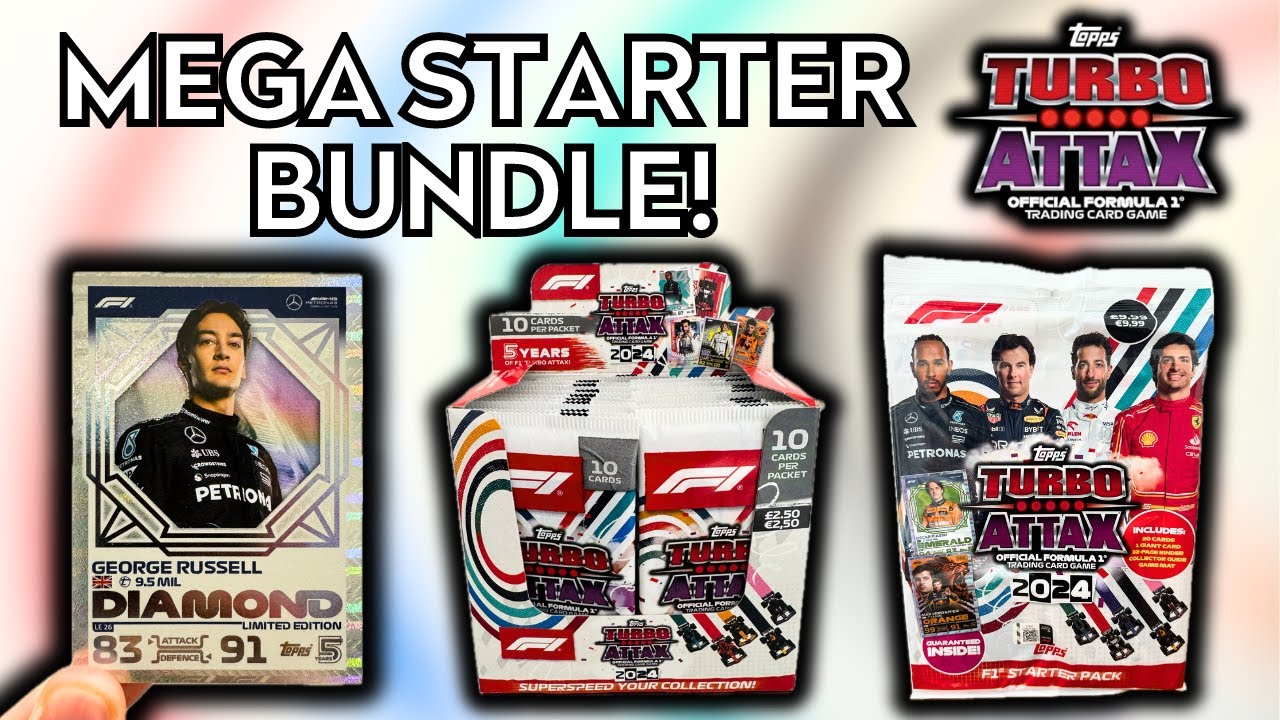 RUSSELL DIAMOND LIMITED EDITION! | TOPPS F1 TURBO ATTAX 2024 | MEGA STARTER BUNDLE FULL BOX OPENING!