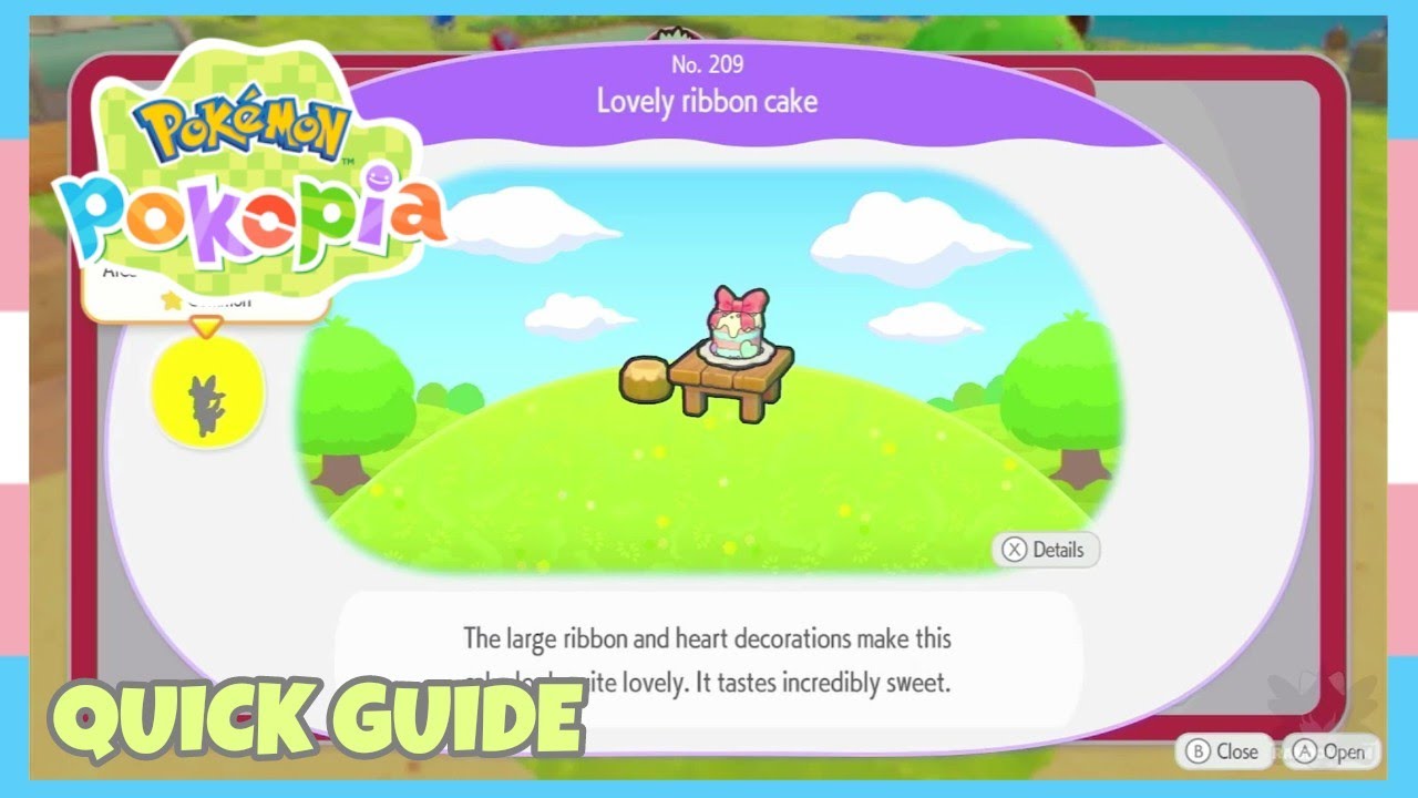 How To Create/Make A Lovely Ribbon Cake Habitat & Get A Cooking Stove Recipe In Pokemon Pokopia