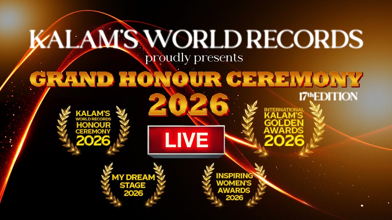 🔴Live | 🏆17th Edition of Kalam's World Records Honour Ceremony🏆