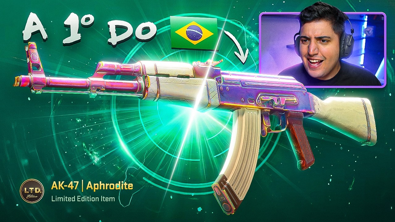 PURPLE e PINK GEM?? SIM... A VALVE É GENIAL!! SOU O 1º BRASILEIRO a ter A NOVA AK APHRODITE no CS 2