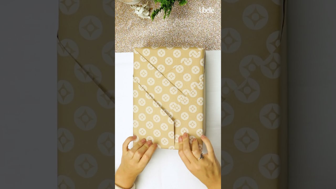 Kerstcadeaus leuk inpakken: insteekvakje 🎁  #christmas #presents