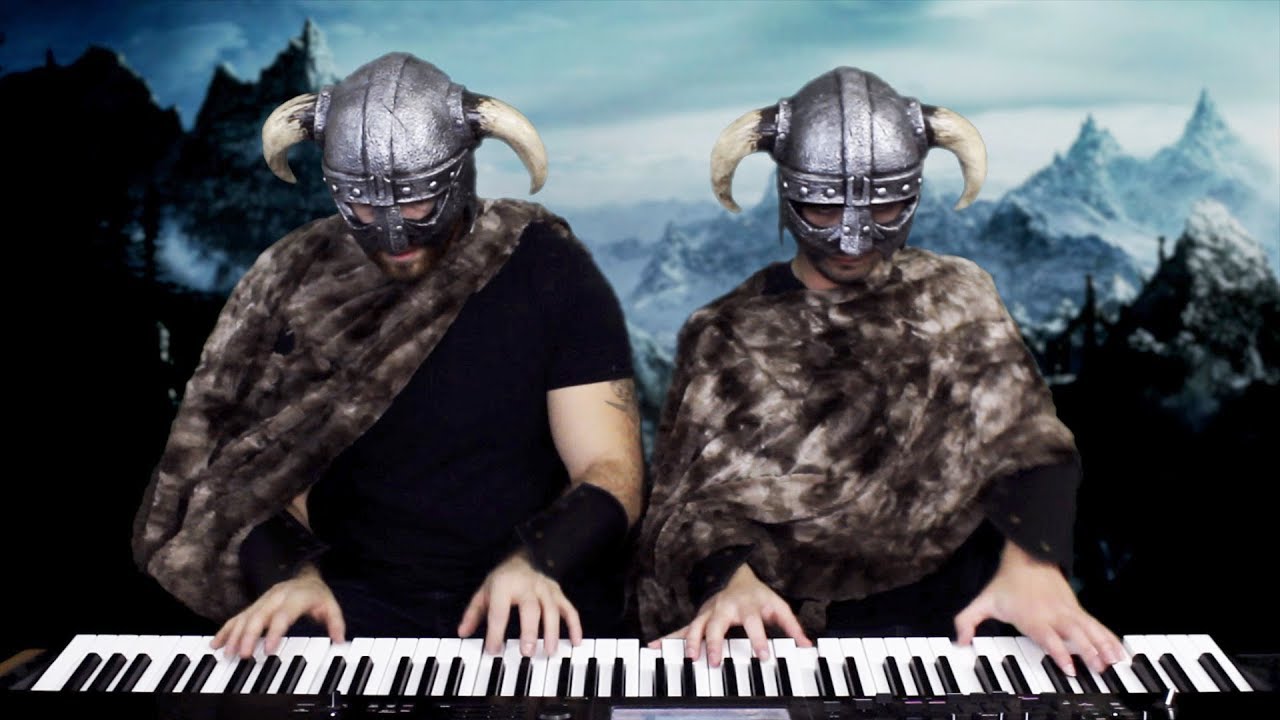 Skyrim: Main Theme (Dragonborn) | Frank & Zach Piano Duets