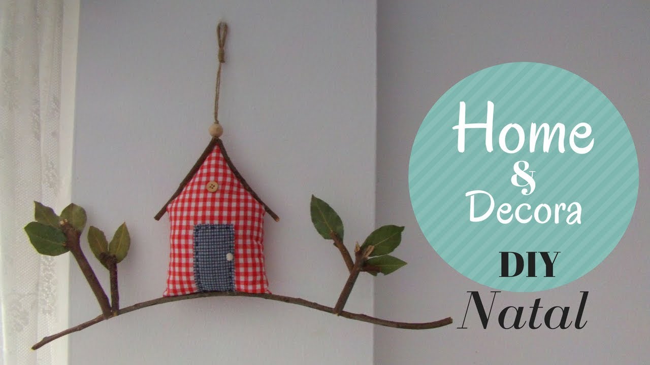 Enfeite de Natal  🎄  Casinha de Tecido #Home&Decora