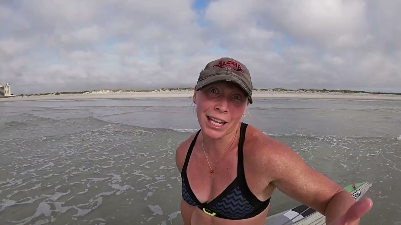 Watch me do a workout! Beach Starts on SUP in Wrightsville Beach