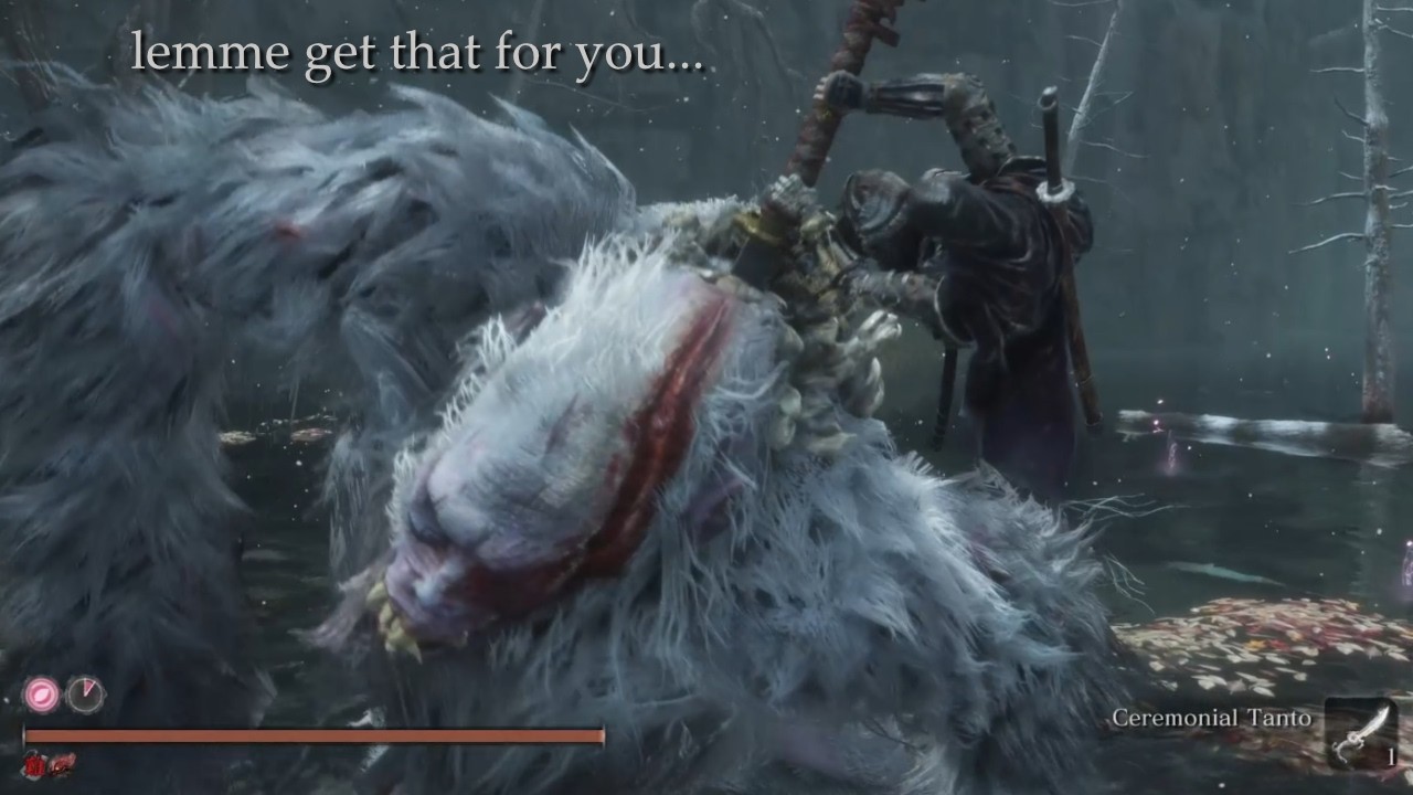 Sekiro - NG+3 Charmless Demon Bell - Guardian Ape