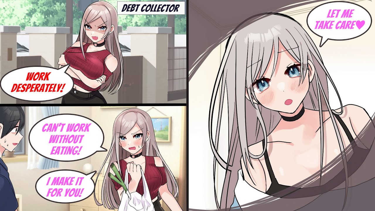［Manga dub］I told a cute debt collecter that I don't have parent and...［RomCom］