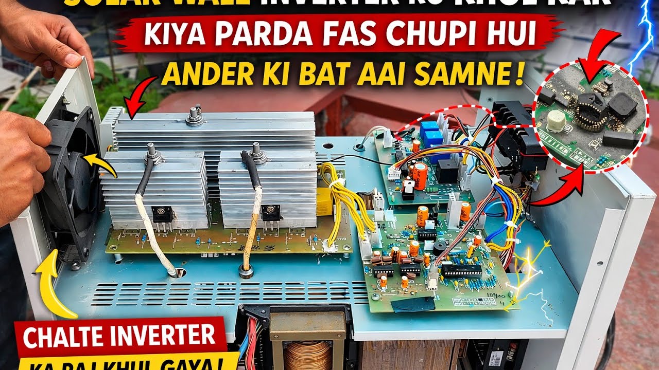 7kva 10kva Battery less Solar Inverter के अंदर क्या होता है? खोलकर दिखाया | Part-1