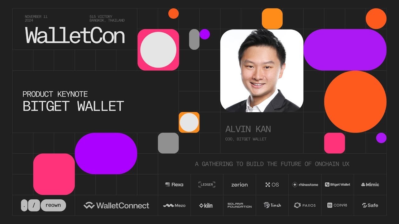 Alvin Kan (COO Bitget Wallet) Keynote Speech at WalletCon 2024
