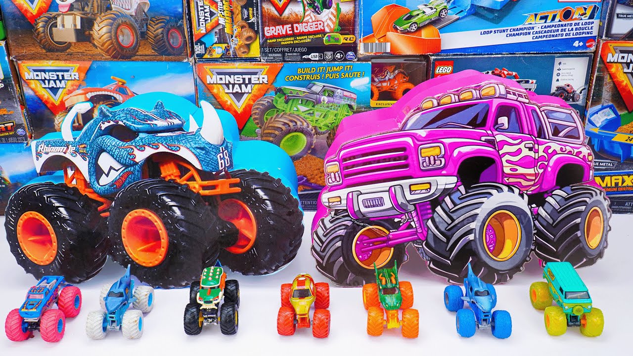 Monster Jam Collection Unboxing Review | Monster Jam Monster Trucks Transforming Rhinomite