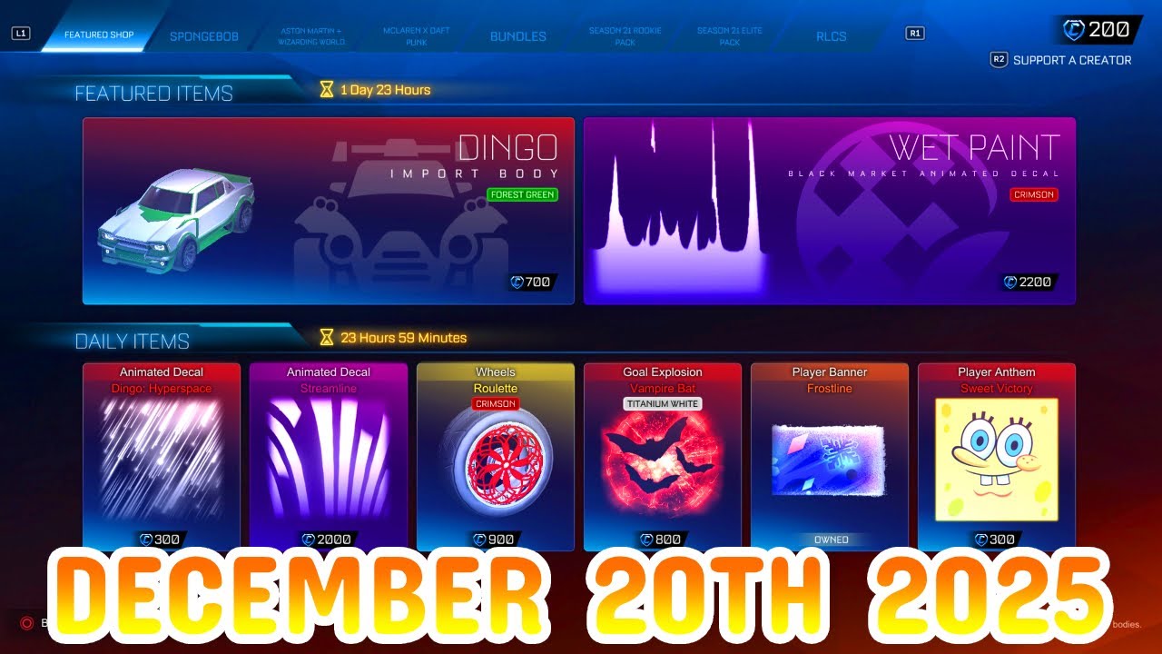 Rocket League ITEM SHOP Daily 