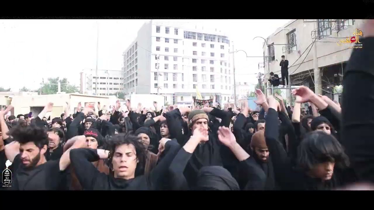 دخولية هيئة حبيب بن مظاهر الاسدي اهالي الكوت الى حرم امير المؤمنين(ع) لاحياء استشهاد الزهراء(ع)