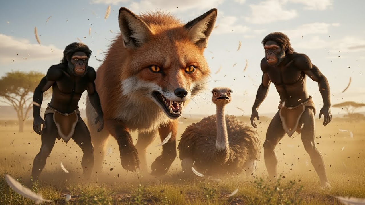 Life 5.8 Million Years Ago | How did Humans Fight a Deadly Fox to Save the Ostrich?