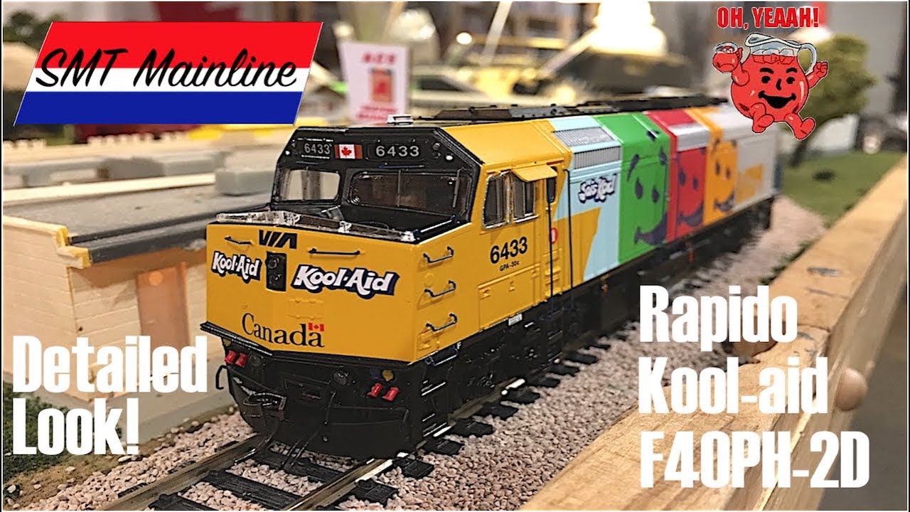 Detailed Look At Rapido's New Kool-aid F40PH-2D Unboxing W/ Review