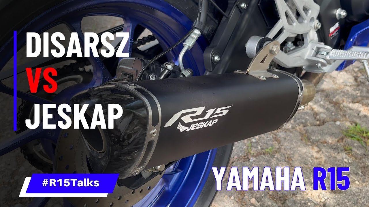 COMPARATIVO escapes DISARSZ e JESKAP - YAMAHA R15 - OPINIÃO pós USO