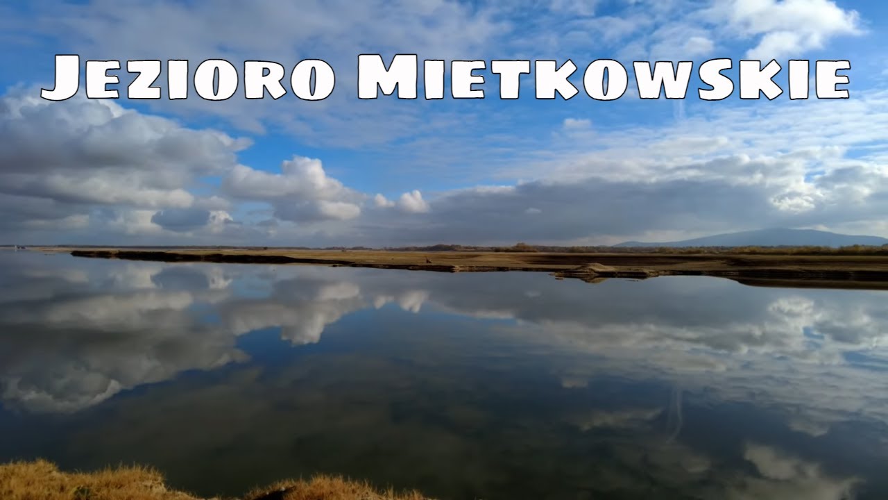 Zalew Mietkowski 2021 po spuszczeniu wody - fotografia przyrodnicza