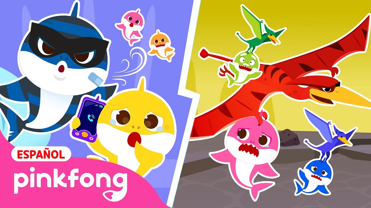 [TODO] Jugando al Escondite con la Familia Tiburón | Temporada 3 | Pinkfong en español