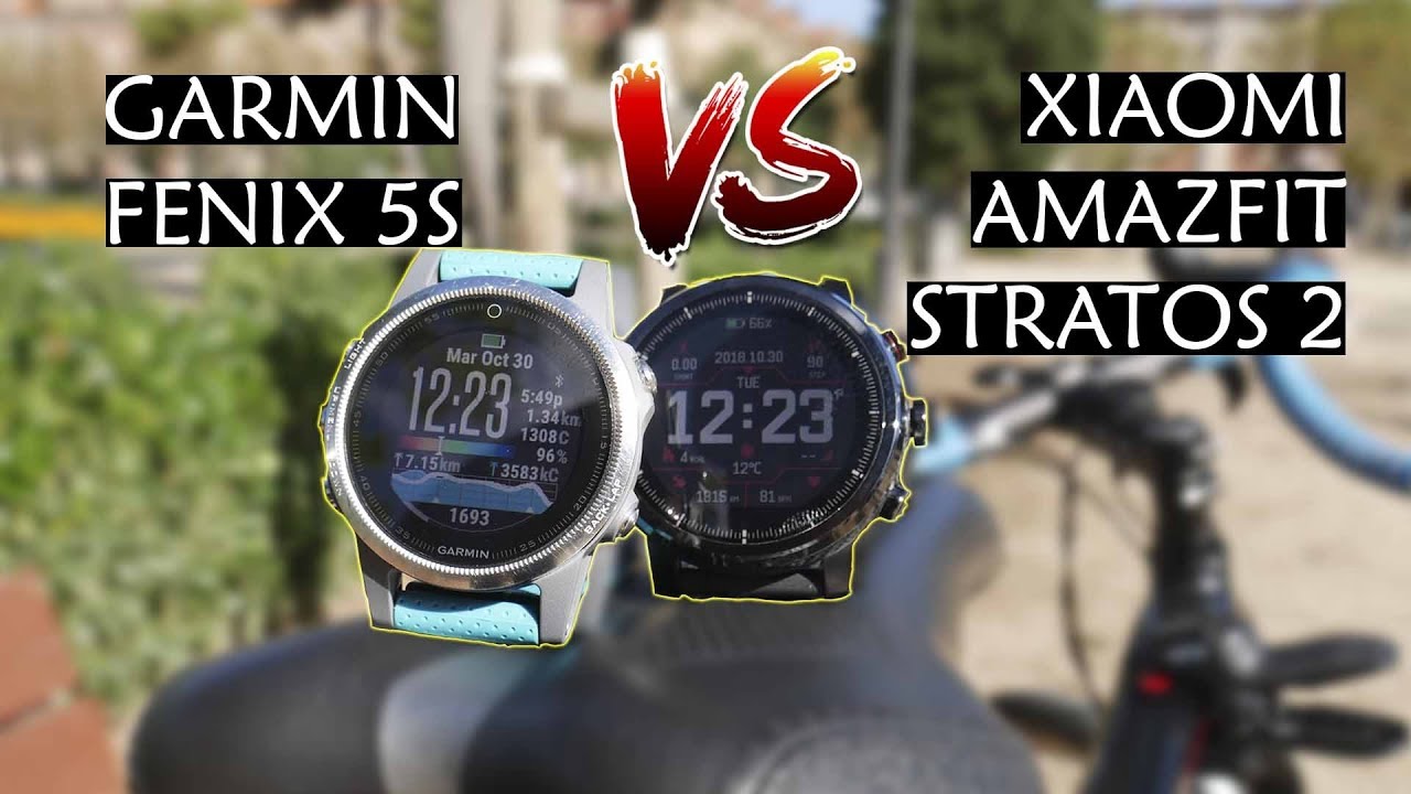 Amazfit Stratos 2 VS Garmin Fenix 5S - Comparativa