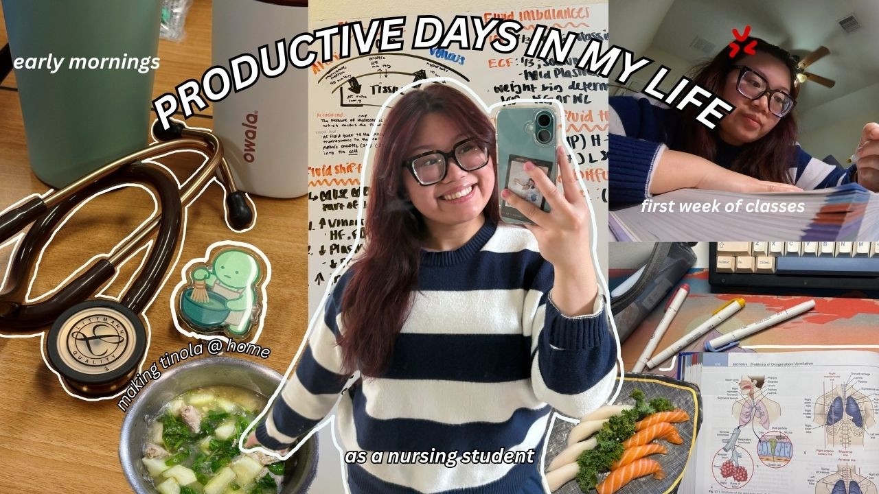 🩺 *REALISTIC* week @ uni  : productive days, first week of classes, seeing friends + cooking @ home