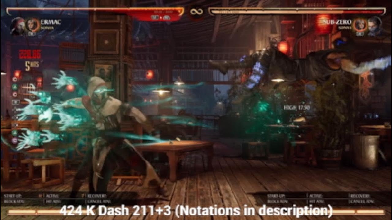 Ermac Combos - Sonya/Sektor Kameos