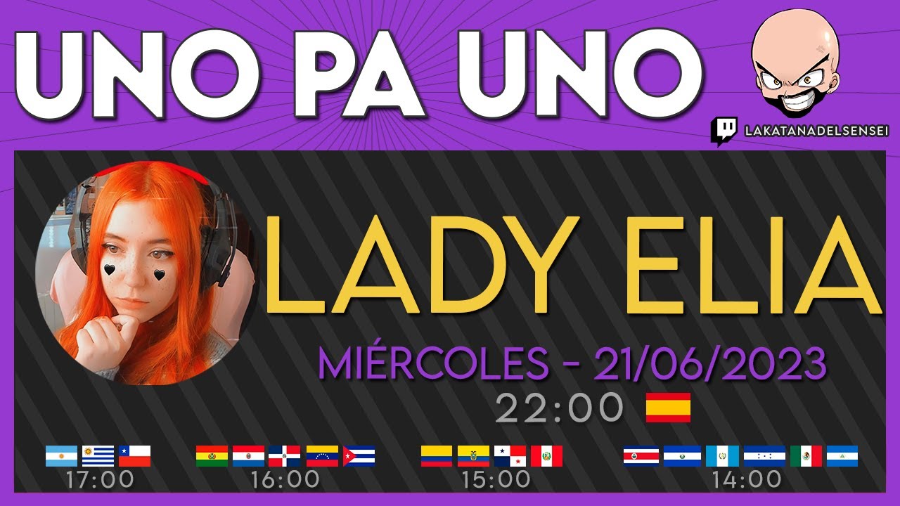 EL SENSEI EN DIRECTO - #UnoPaUno LADY ELIA -