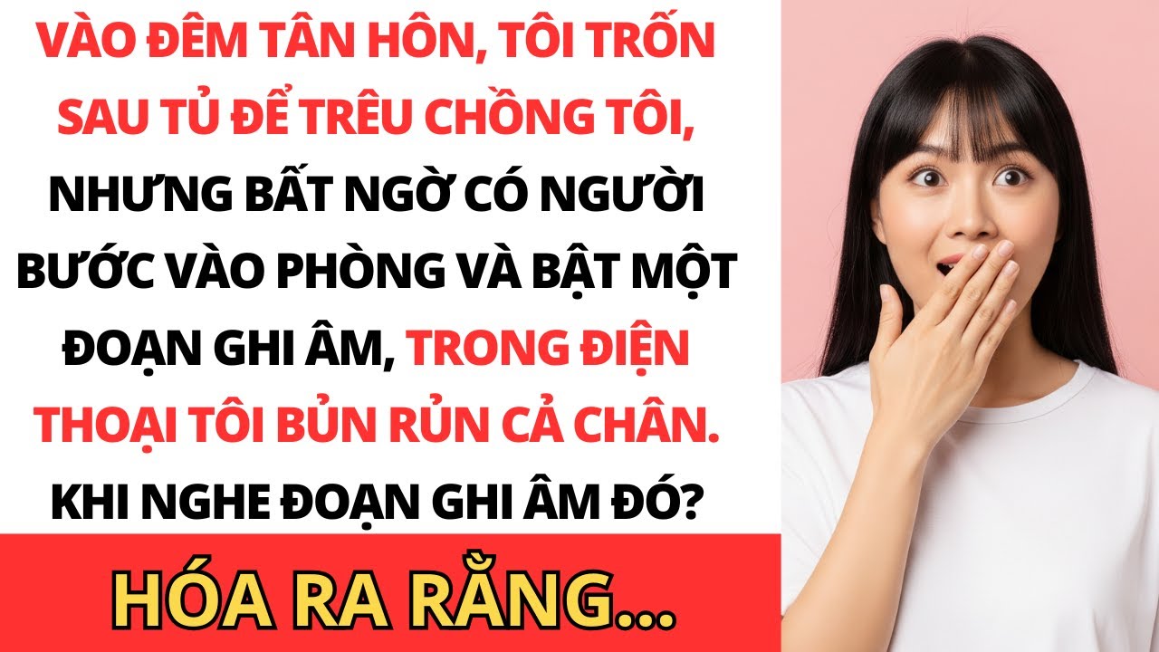 Tôi trốn trong tủ để tạo bất ngờ cho chồng tôi nhưng điều tôi nghe thấy khiến tôi rất choáng váng...