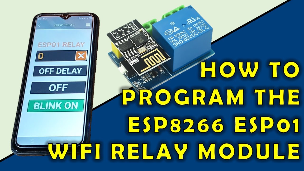 Как запрограммировать модуль реле Wi-Fi ESP8266 ESP-01