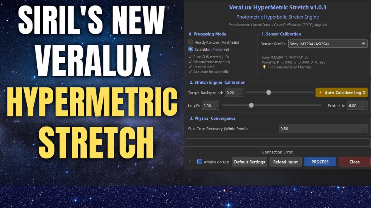 ПРЕДСТАВЛЯЕМ: Veralux Hypermetric Stretch для Siril!