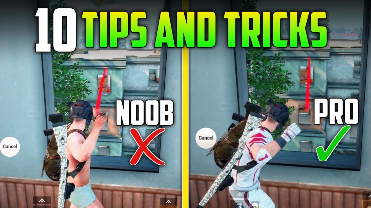 Top 10 Tips & Tricks in PUBG Mobile | Guide To Become a Pro