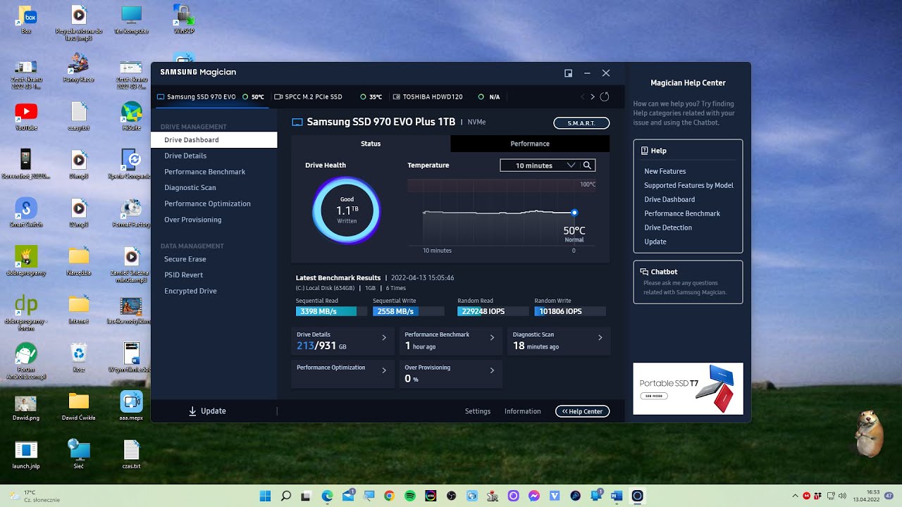 Samsung Magician, czyli oprogramowanie do monitorowania stanu dysków SSD firmy Samsung PORADNIK