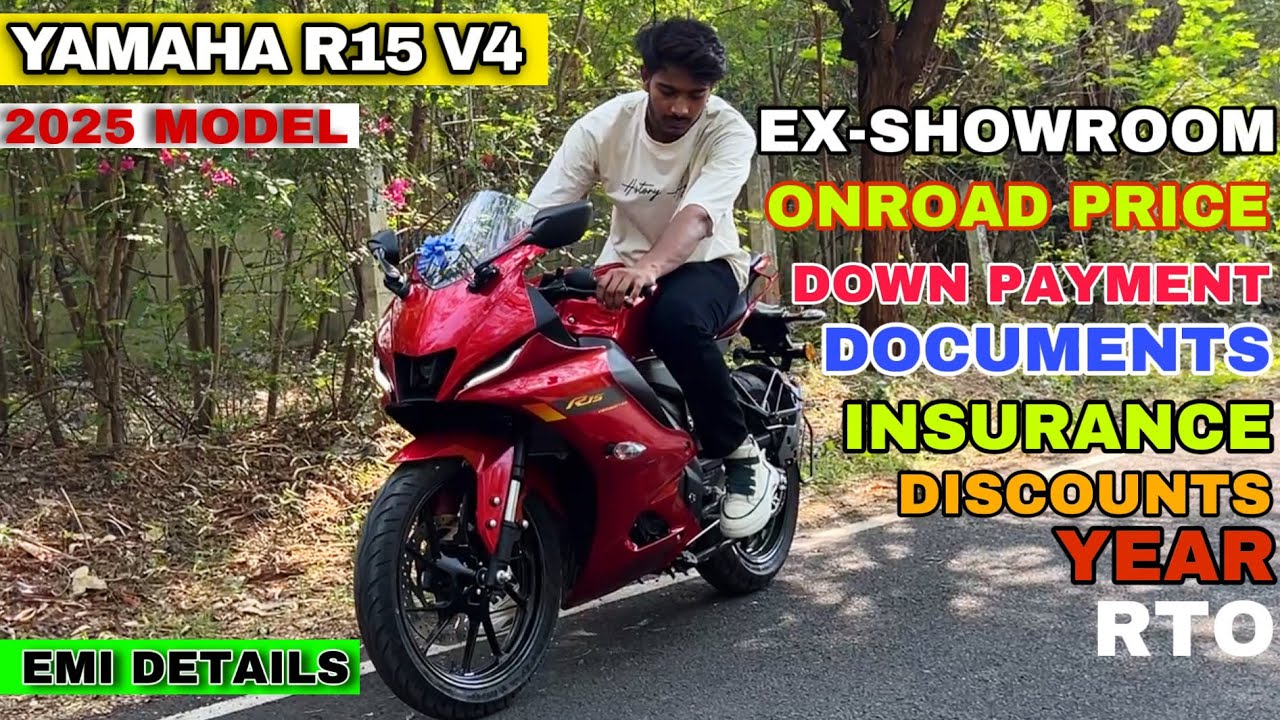 YAMAHA R15 v4 2025 MODEL | NEW FEATURES | PRICE REVIEW 🔥 | EMI DETAILS | DOWNPAYMENT😍| LOAN DETAILS